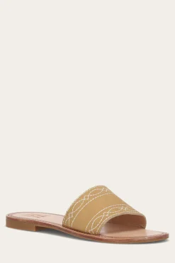 Ava Woodstock Slide^Frye New