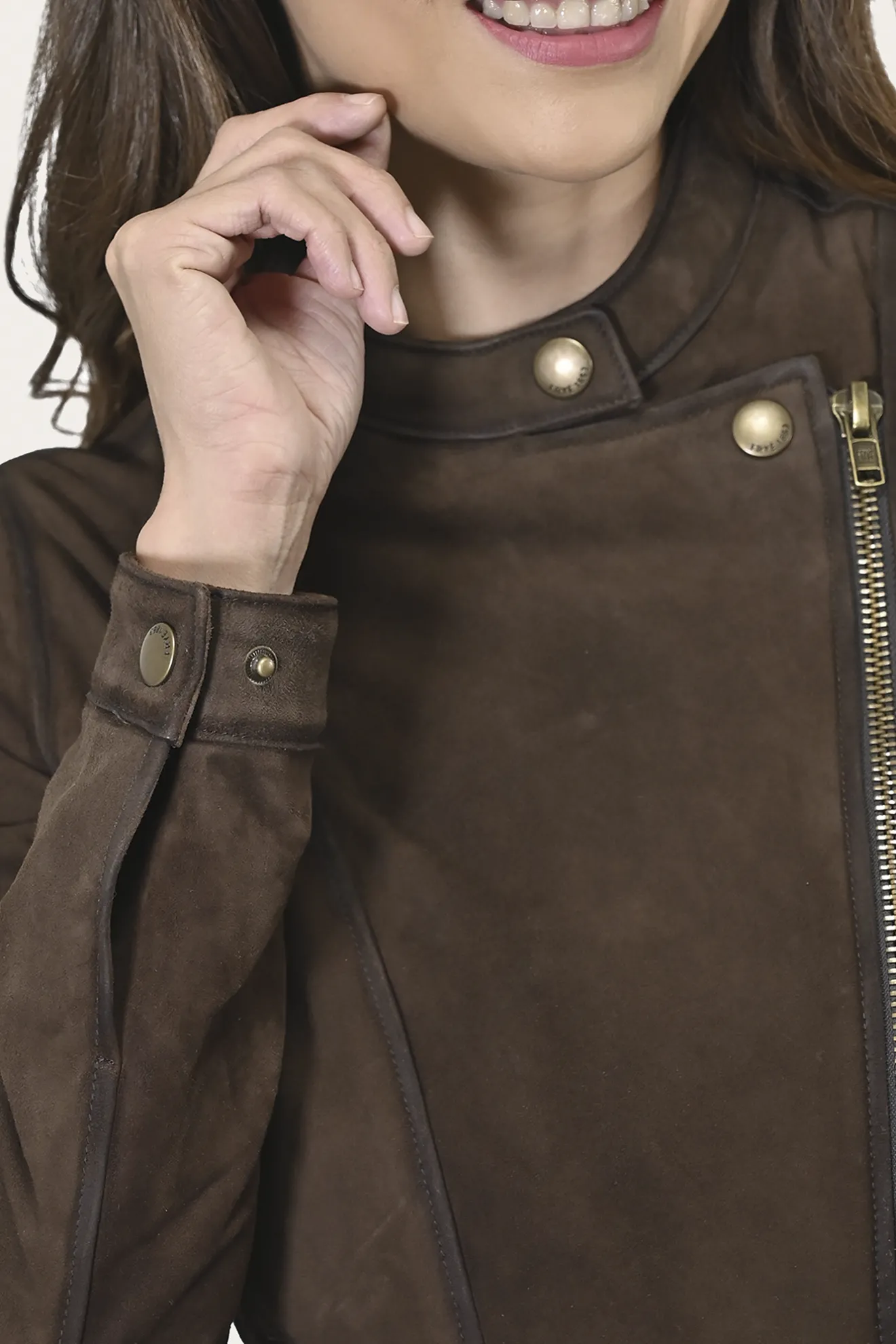Biker-racer Leather Jacket^Frye Clearance