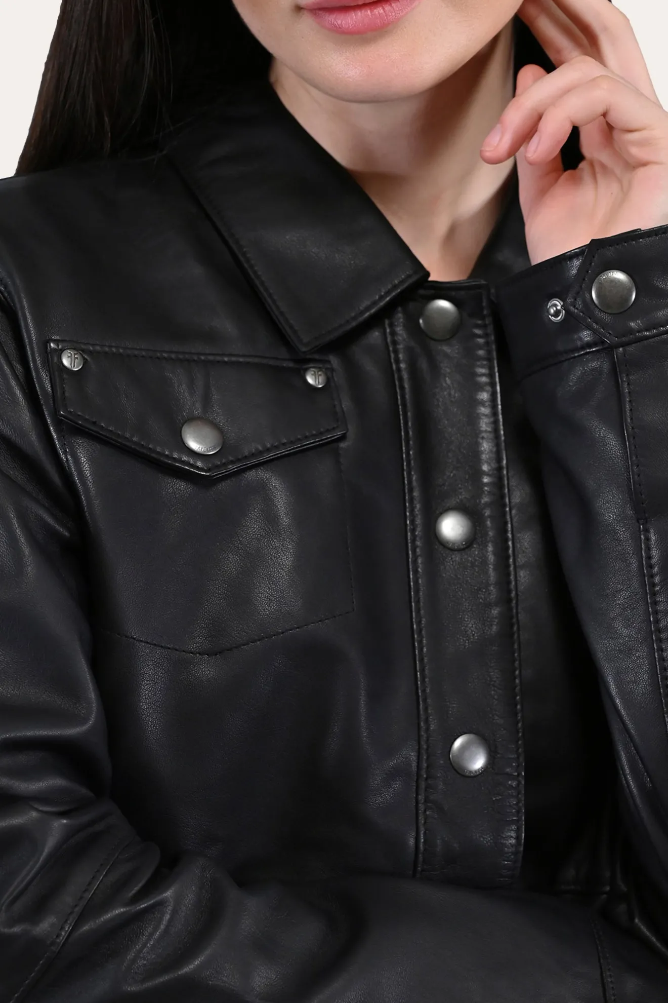 Leather Shirt^Frye Outlet