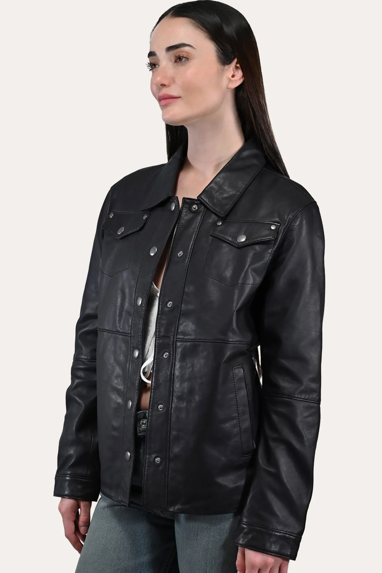Leather Shirt^Frye Outlet