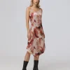 Charmeuse Lace Trim Slip Midi Dress^Frye Outlet