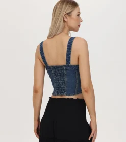 Denim Bustier^Frye Outlet