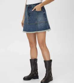 Denim Mini Skirt^Frye