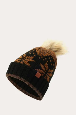 Fair Isle Beanie With Cuff & Faux Fur Pom^Frye Online