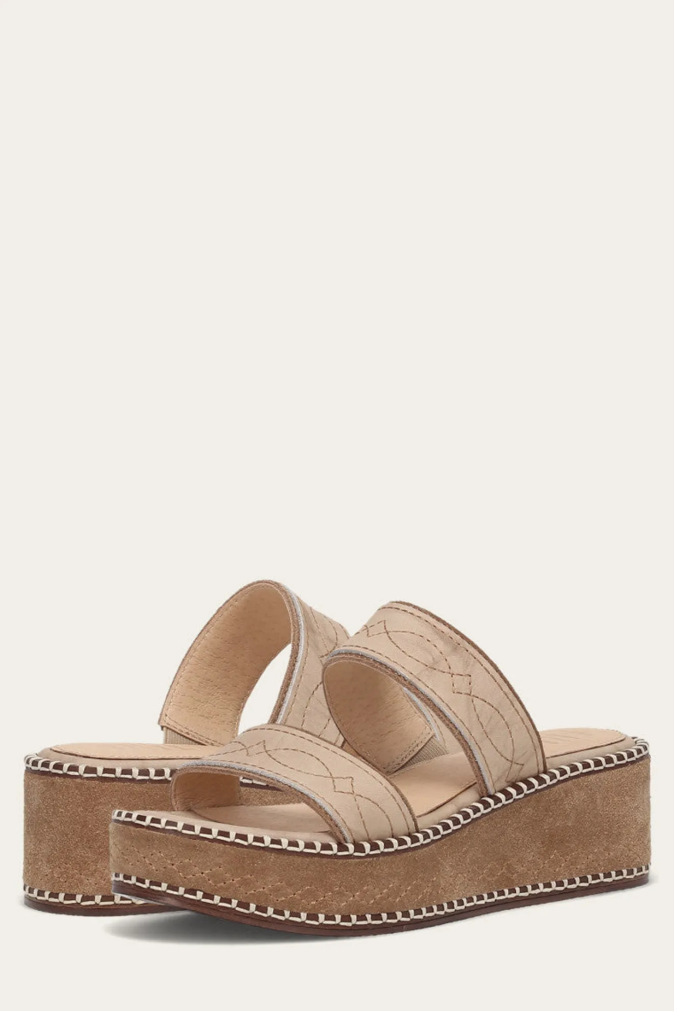 Joy Woodstock 2 Band Platform Slide^Frye Discount