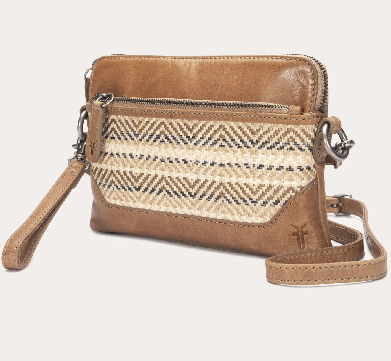 Melissa Straw Crossbody Wristlet^Frye Clearance