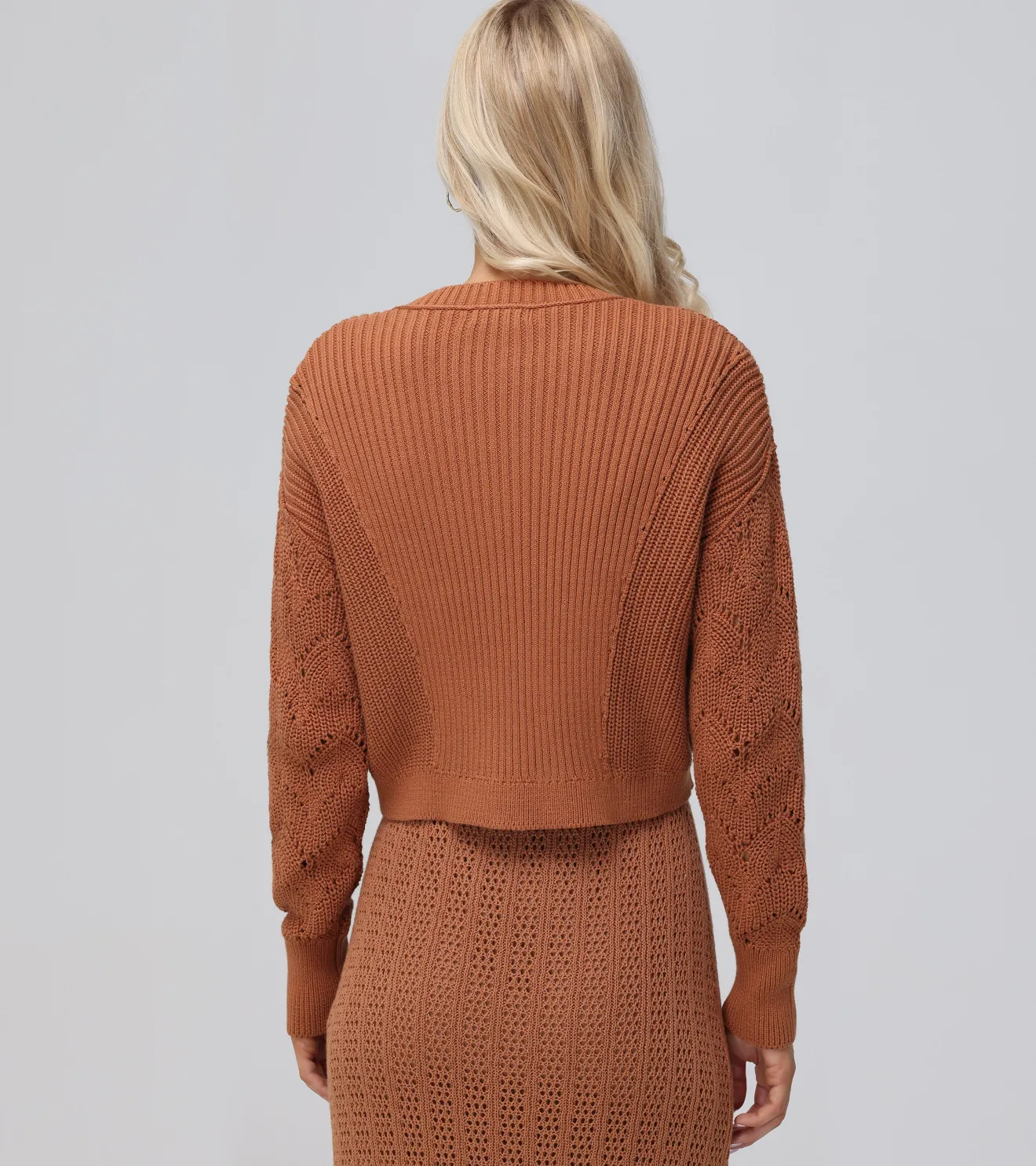 Mixed Stitch Button Front Cardigan^Frye Sale