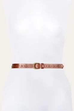 25MM Beaded Perf Belt^Frye Clearance