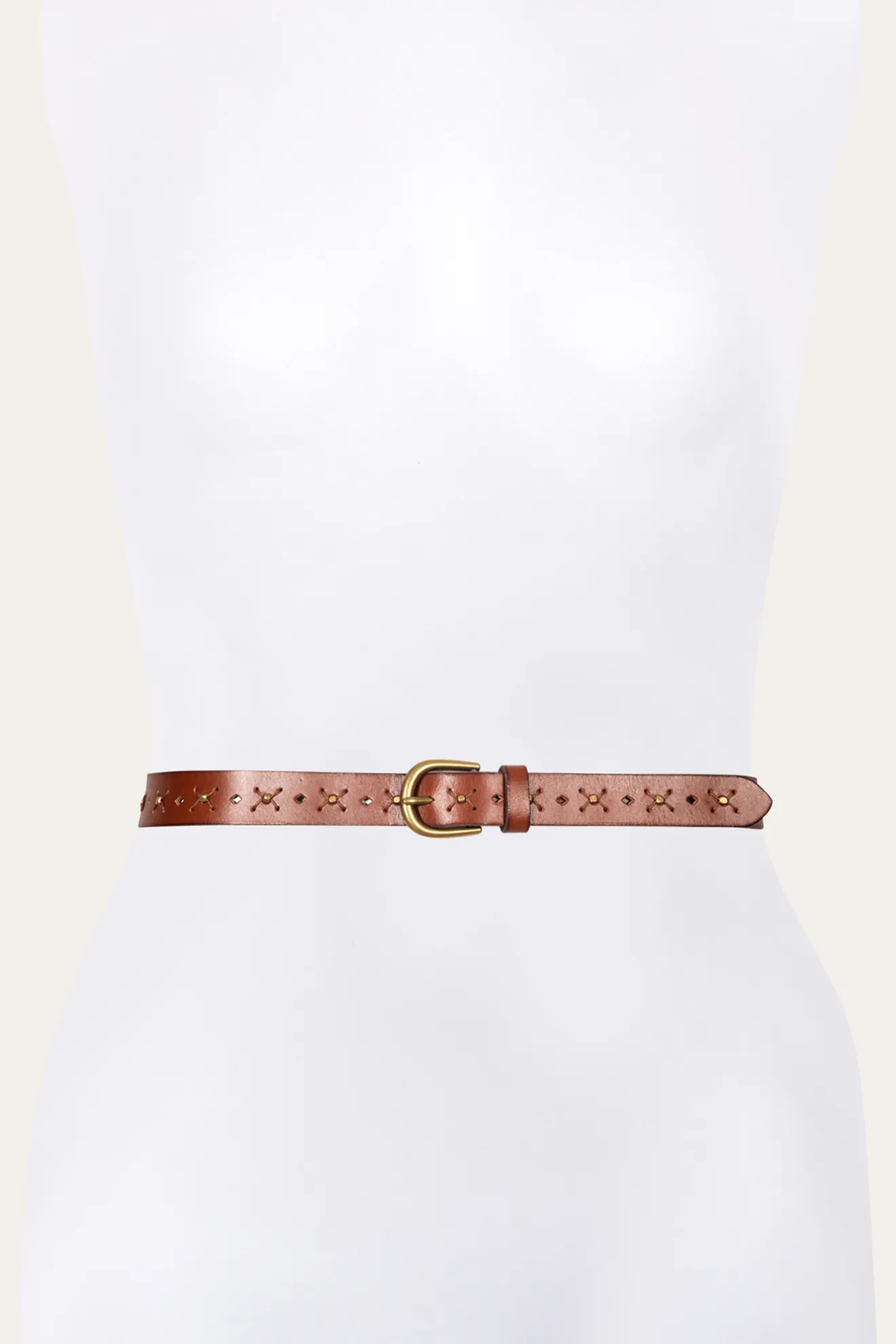 25MM Beaded Perf Belt^Frye Clearance