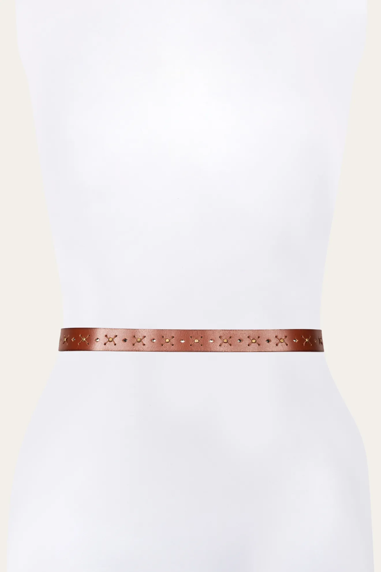25MM Beaded Perf Belt^Frye Clearance
