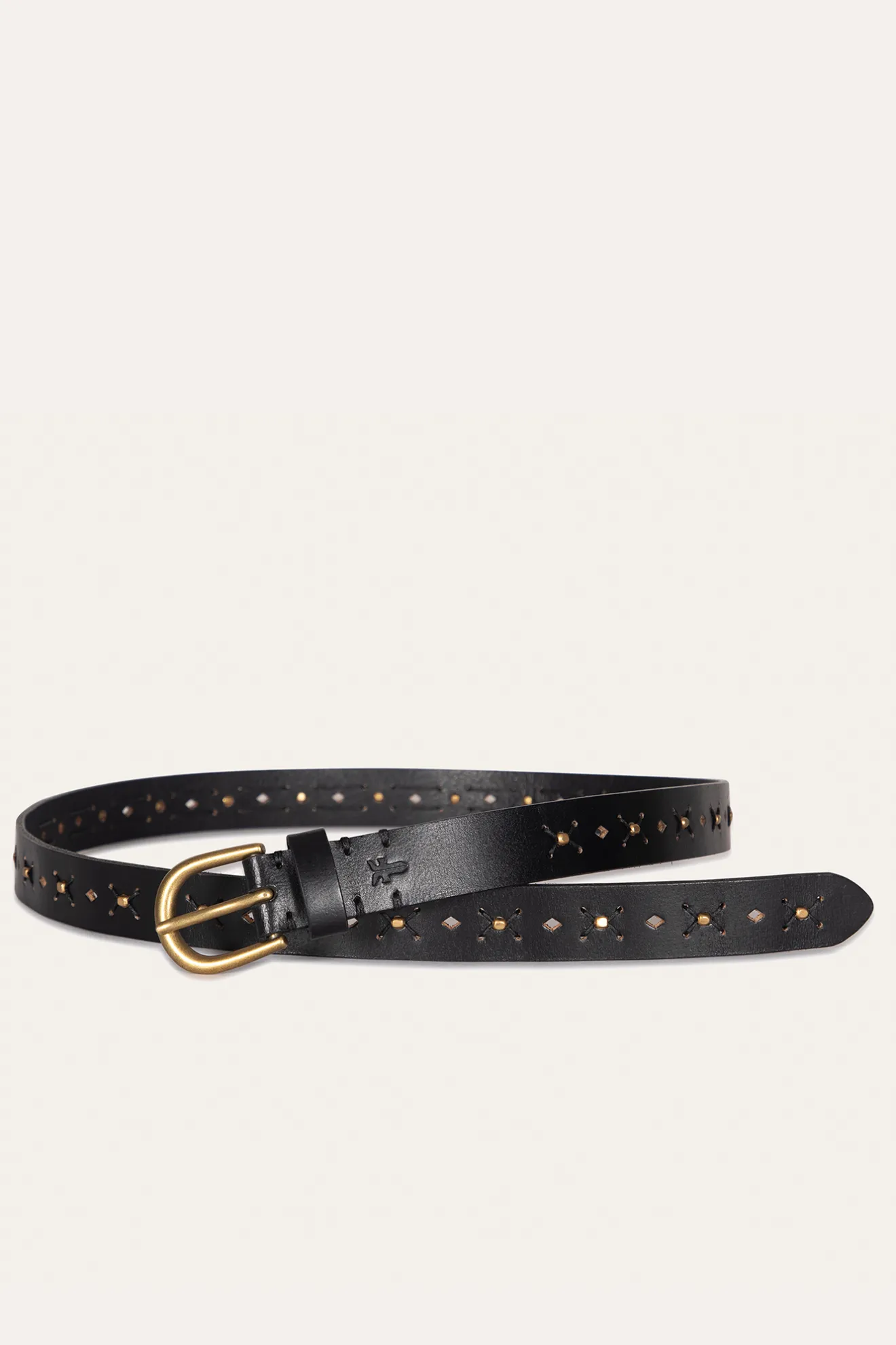 25MM Beaded Perf Belt^Frye Clearance