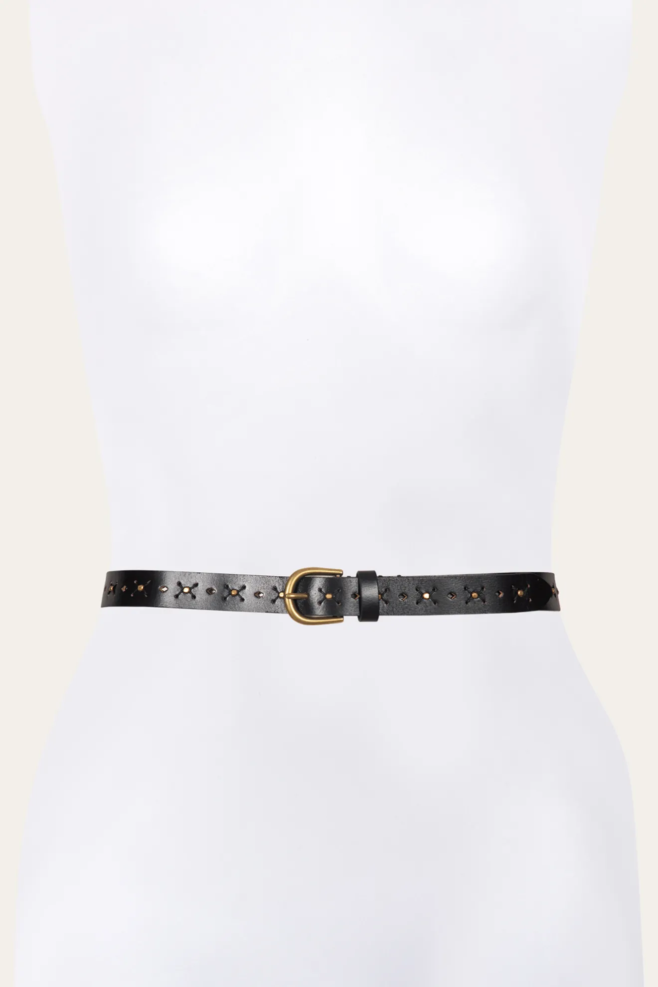 25MM Beaded Perf Belt^Frye Clearance