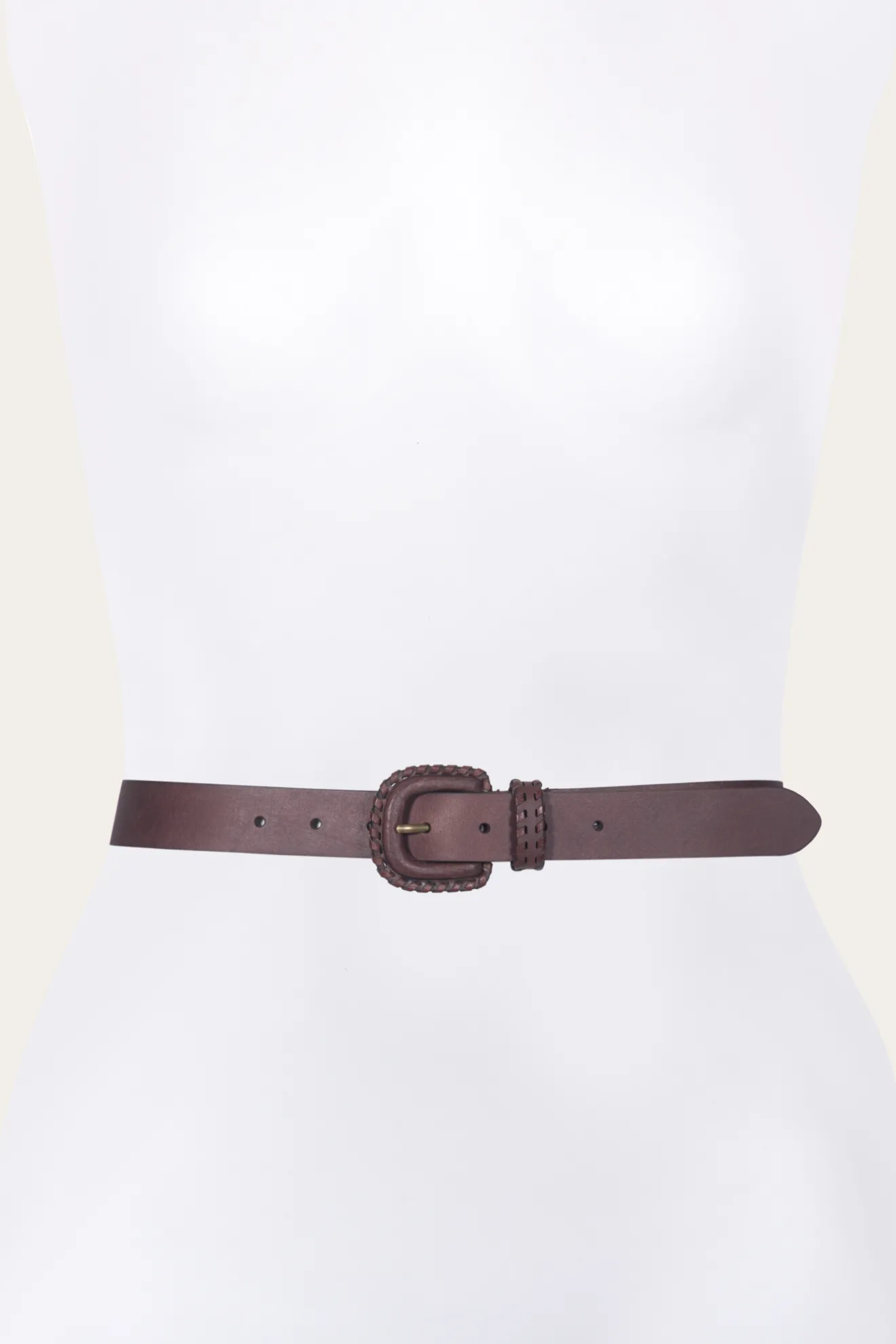 30mm Belt With Covered Buckle & Leather Lacing^Frye Clearance