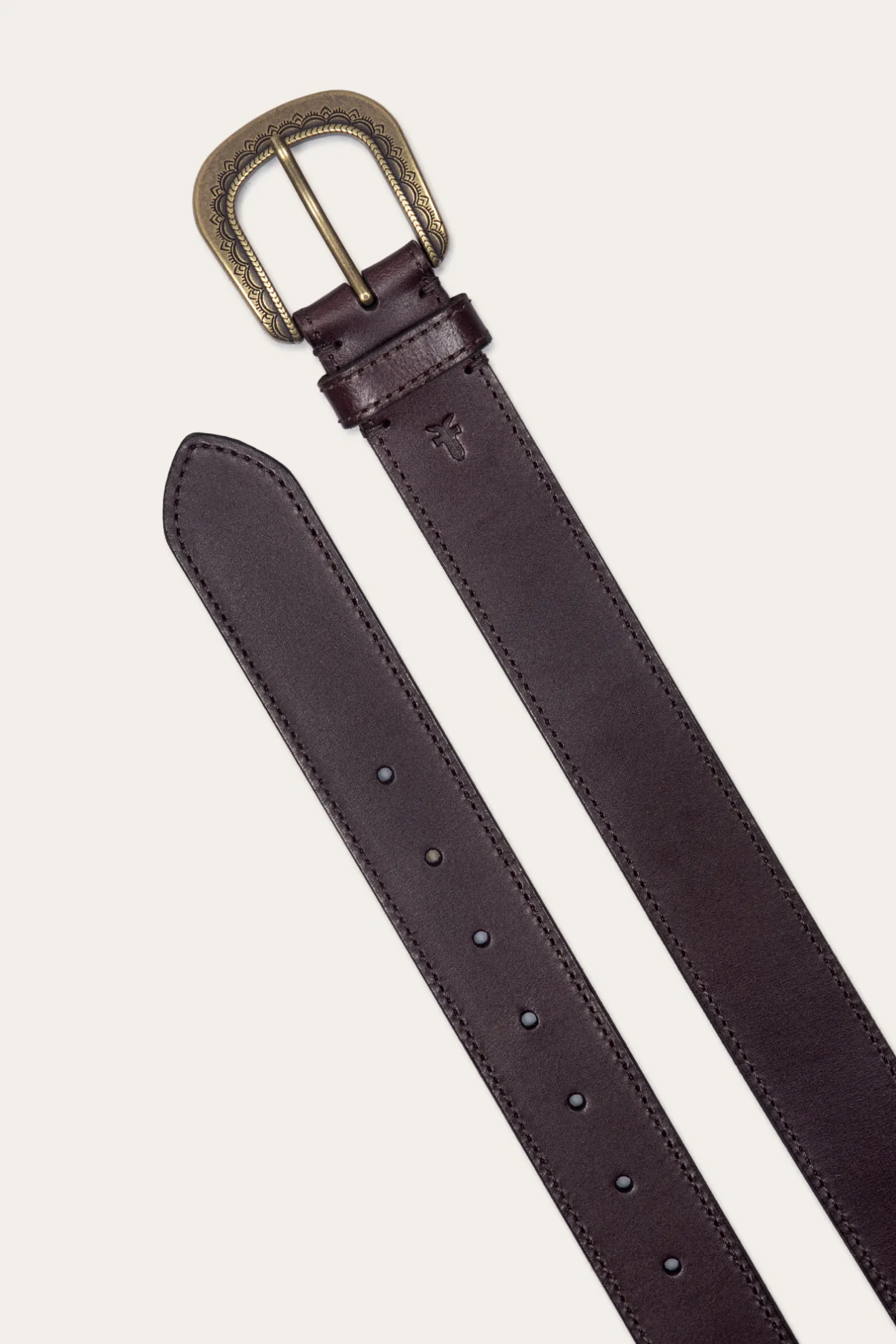 38mm Belt With Engraved Buckle^Frye