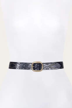 38mm Belt With Southwestern Embossing, Perf & Studs^Frye Discount
