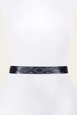 38mm Belt With Southwestern Embossing, Perf & Studs^Frye Discount