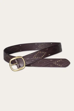 38mm Belt With Southwestern Embossing, Perf & Studs^Frye Discount