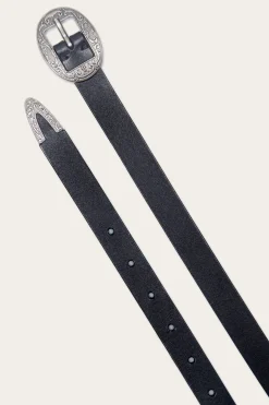 21mm Logo Western Center Bar Belt^Frye Discount
