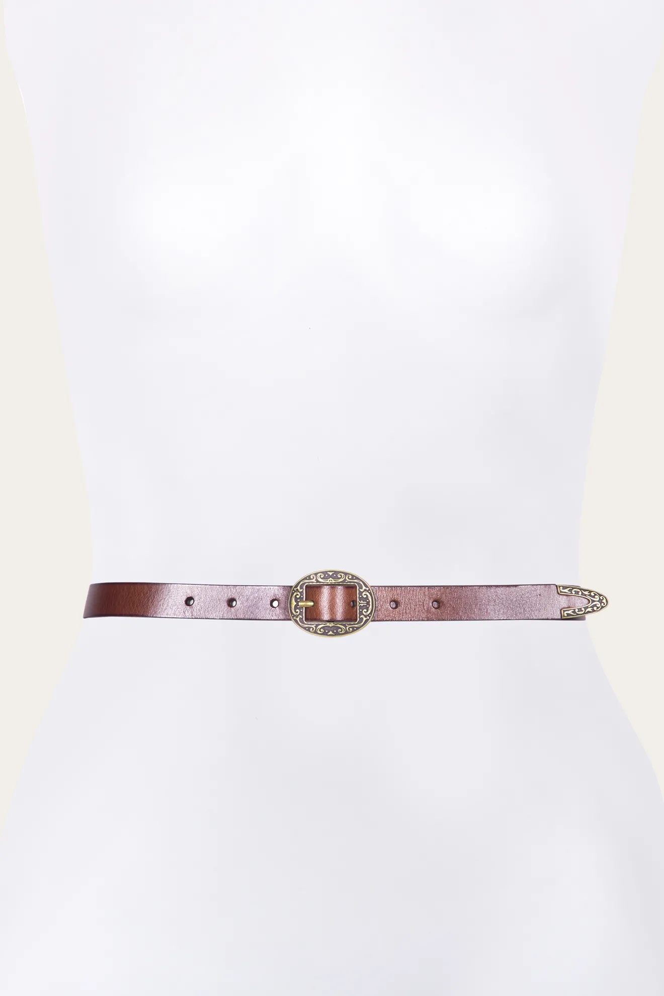 21mm Logo Western Center Bar Belt^Frye Discount