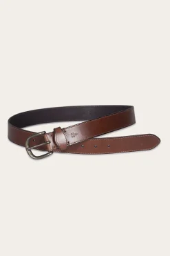 35mm Stitched Edge Belt With Shaped Keeper^Frye Outlet