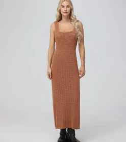 Open Stitch Maxi Sweater Dress^Frye