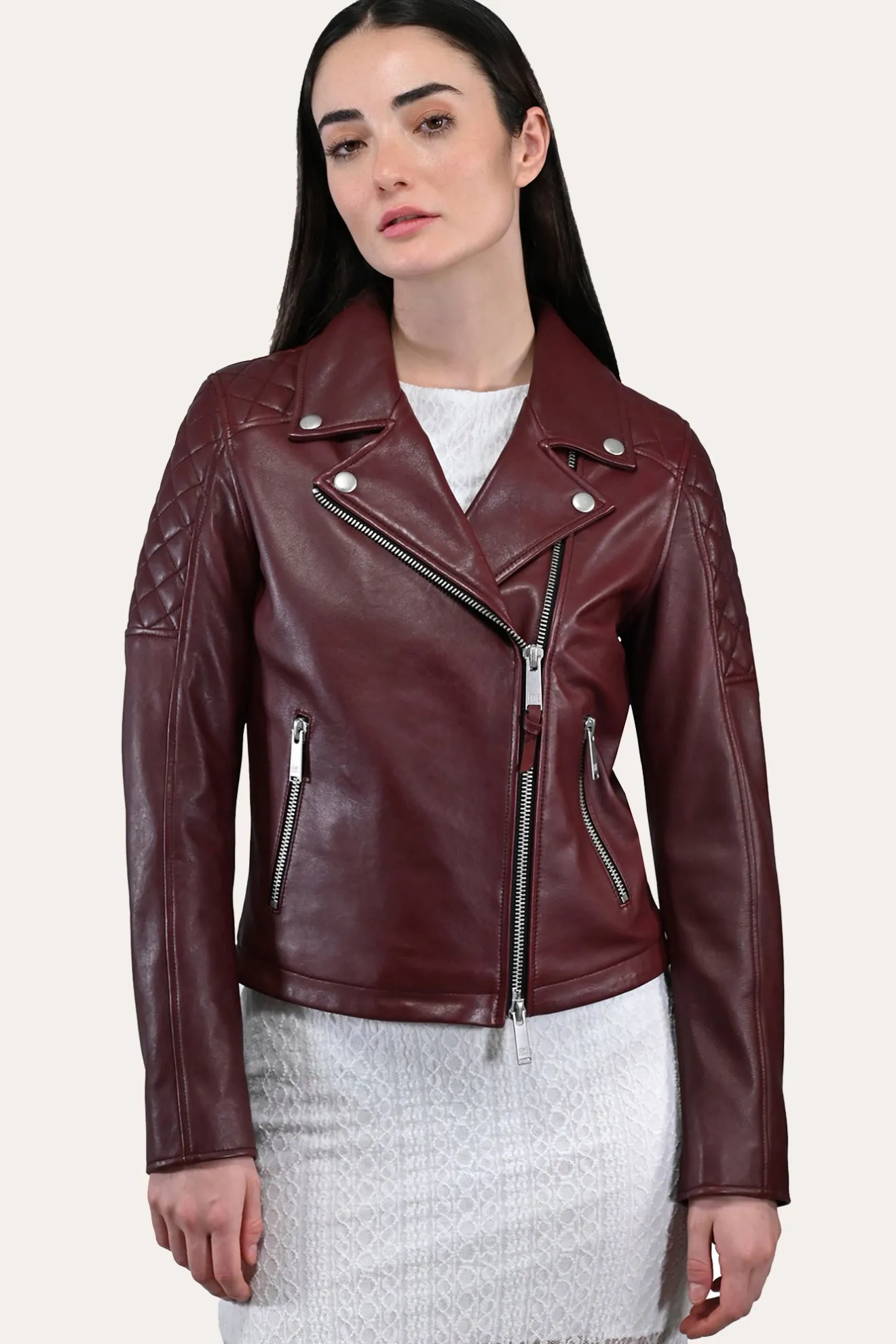 Oxblood Biker Jacket^Frye Outlet