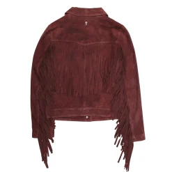 Oxblood Fringed Jacket^Frye Discount