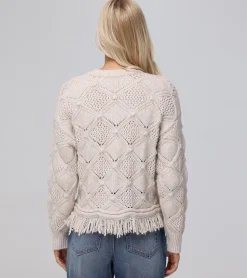 Pointelle Fringe Pullover^Frye Best