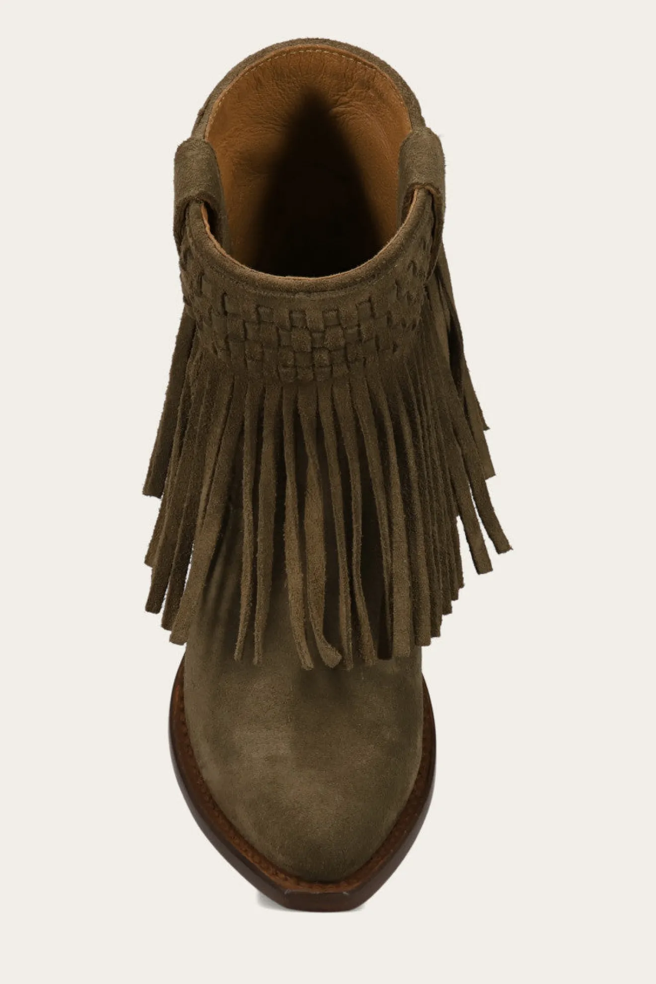 Sacha Short Fringe Bootie^Frye New