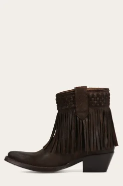 Sacha Short Fringe Bootie^Frye New