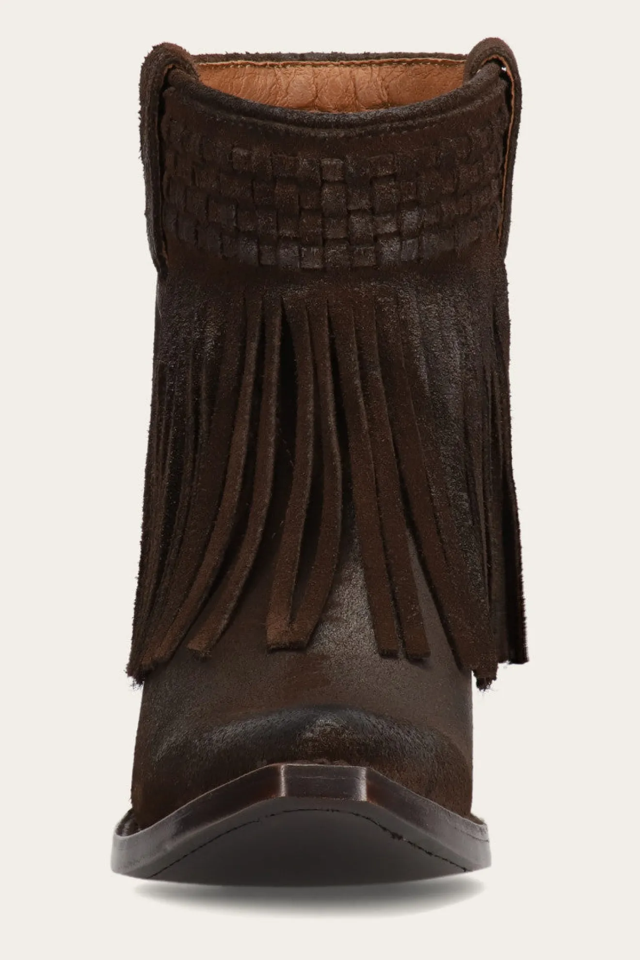 Sacha Short Fringe Bootie^Frye New