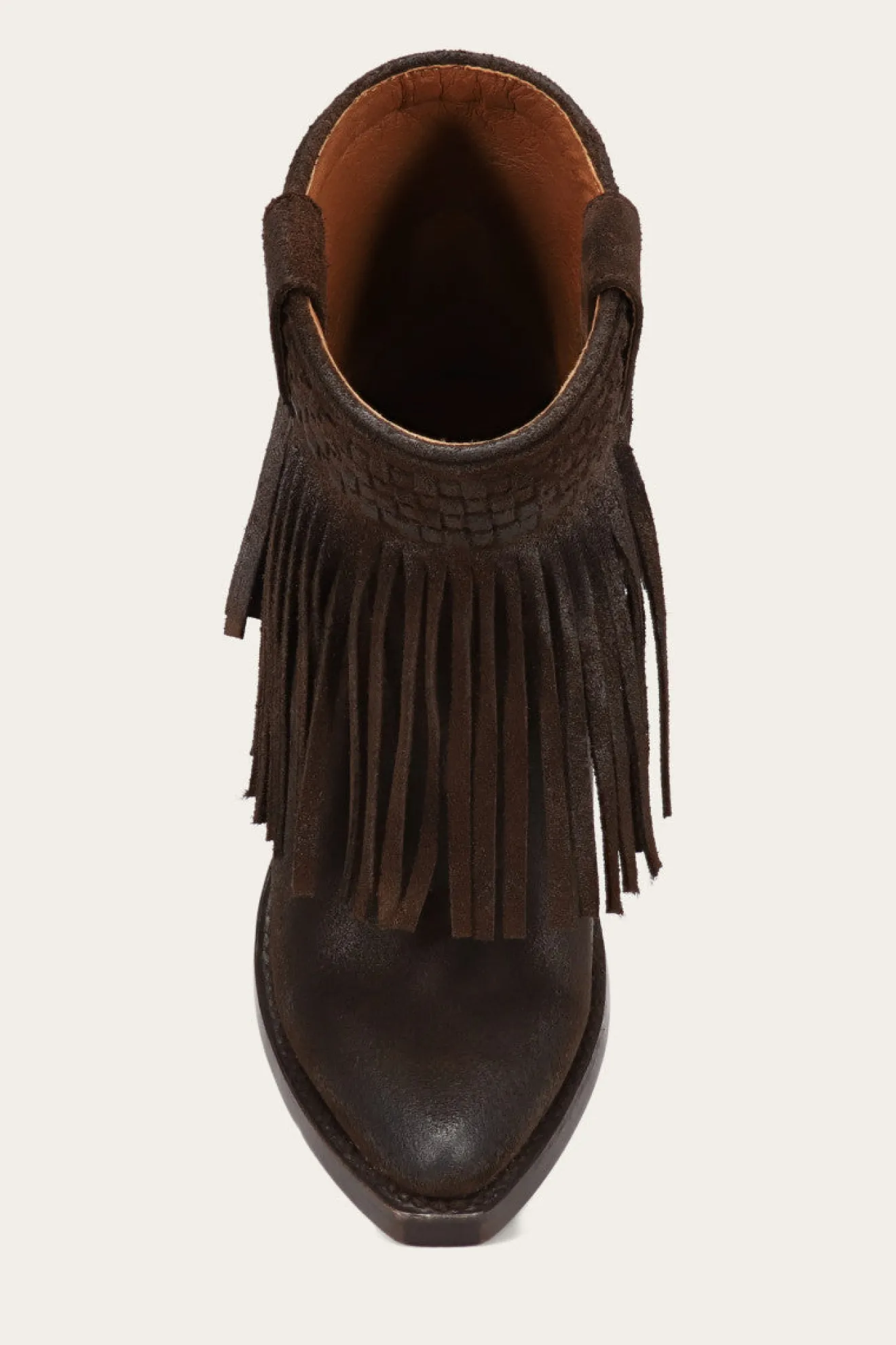 Sacha Short Fringe Bootie^Frye New