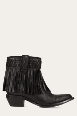 Sacha Short Fringe Bootie^Frye New