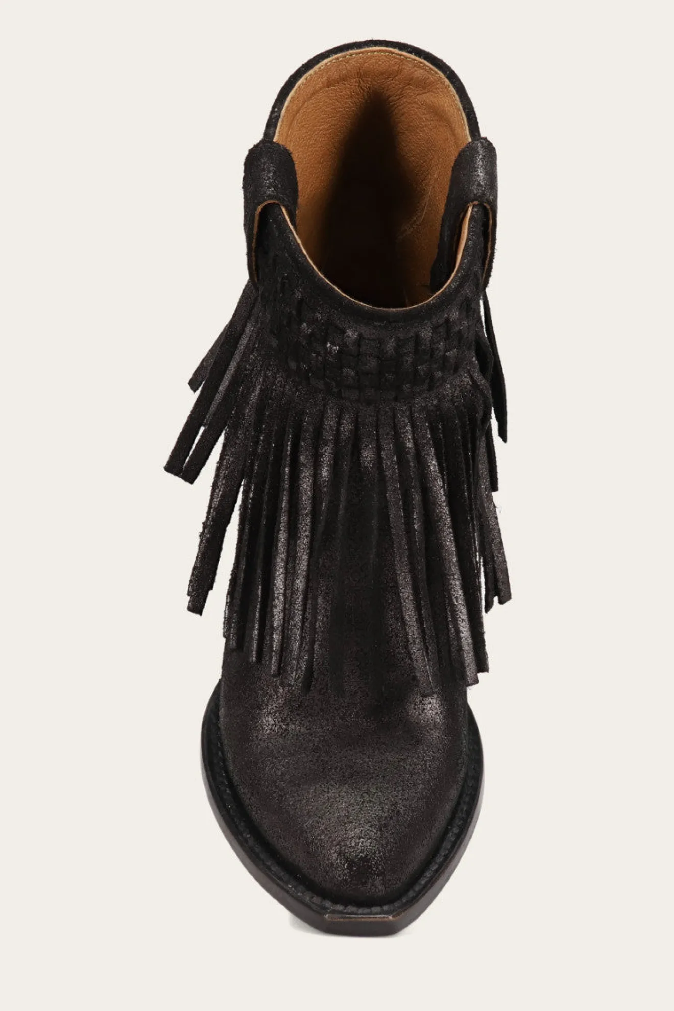 Sacha Short Fringe Bootie^Frye New