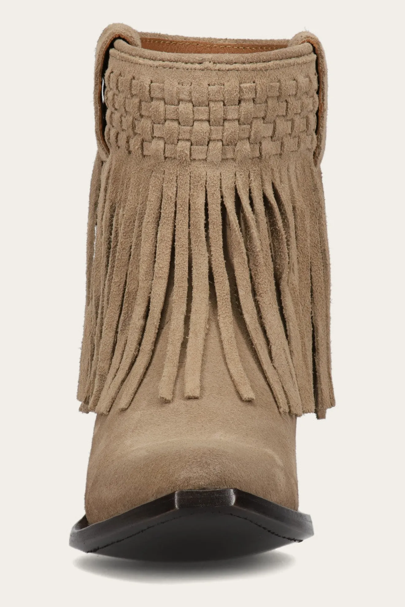 Sacha Short Fringe Bootie^Frye New