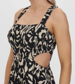 Smocked Cut Out Maxi Dress^Frye Discount