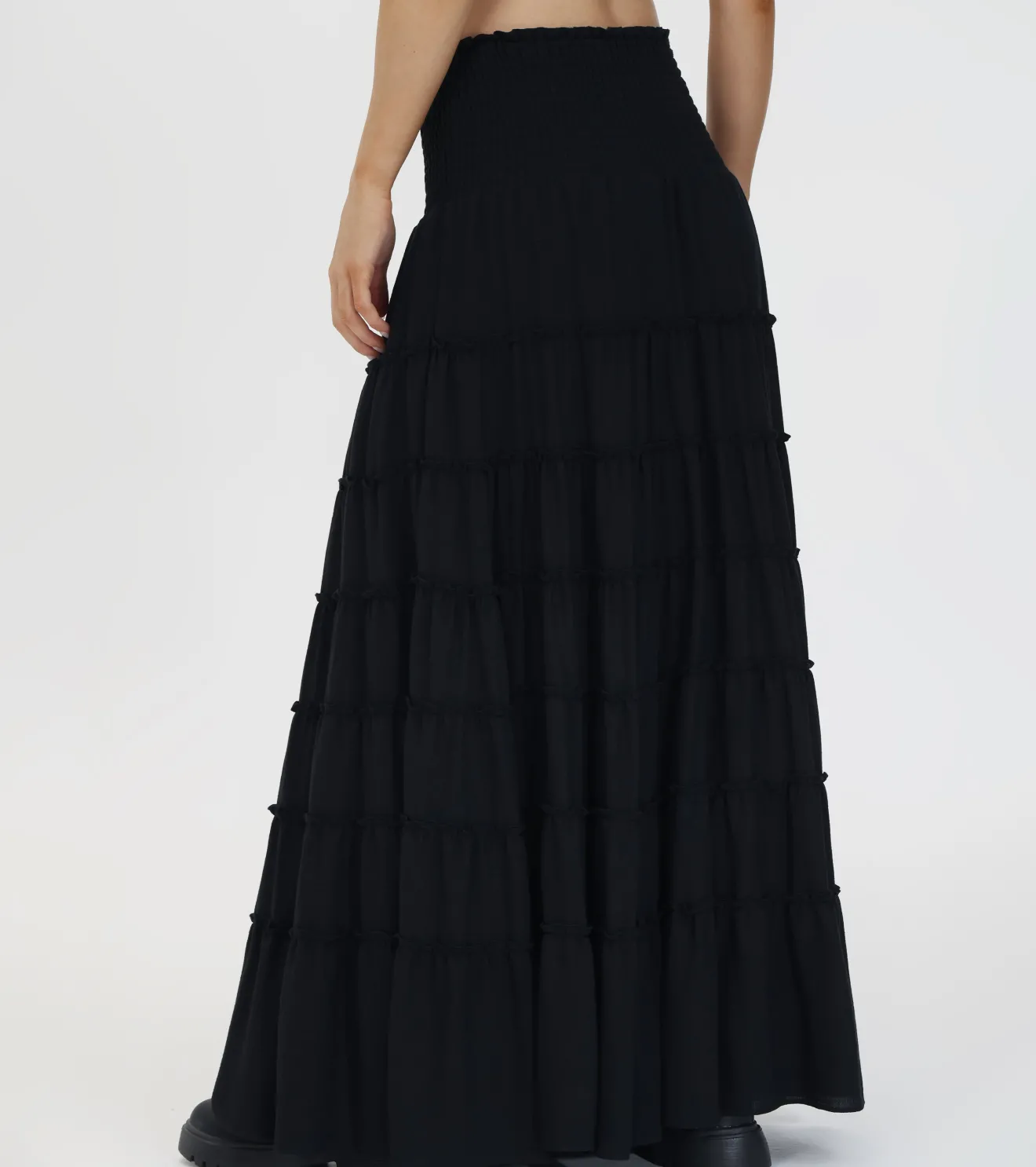 Smocked Tiered Maxi Skirt^Frye Best
