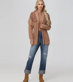 Southwestern Cable Cardigan^Frye Hot