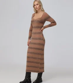Sweetheart Neck Space Dye Sweater Dress^Frye Sale