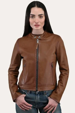 Tobacco Cafe Racer Jacket^Frye Online